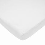 American Baby Company Heavenly Soft Chenille Fitted Portable/Mini Crib Sheet, White