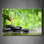 Green Spa Still Life With Bamboo Fo
