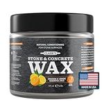 CLARK'S Soapstone Slate and Concrete Wax (6 Ounce) - Enriched with Lemon & Orange Oils - Made with Natural Beeswax and Carnauba Wax - Stone Countertop Wax