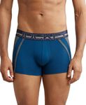 Jockey US21 Men's Super Combed Cotton Elastane Stretch Solid Trunk with Ultrasoft Waistband_Poseidon_L