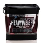 Boditronics Mass Attack Heavyweight Mass Gainer Powder for High Protein and High-Calorie Weight Gainer Protein Powder with 5g Creatine, BCAA, Glutamine and Beta Alanine (Strawberries and Cream)