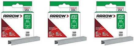 Arrow Fastener 276 Genuine JT21/T27 3/8-Inch Staples, 1,000-Count (3 Pack)