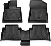 Cartist Floor Mats Compatible with Hyundai Santa Fe 2021 2022 2023 (Only for Hybrid Models) All Weather Floor Liners Front & 2nd Row Seat TPE Waterproof