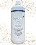 Professional Spray Tan Bottle (Dark) - 1 Litre. Lusso Tan Self-Tan for Salon or At-Home Fake-Tan Machine. Instant-Drying Non-Sticky. Natural Nourishing Ingredients. Vegan and Cruelty-Free.