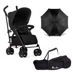 Silver Cross - Pop Pushchair - Parasol & Travel Bag - Foldable Travel Stroller - Adjustable Seat - Newborn to 4 Years - Space