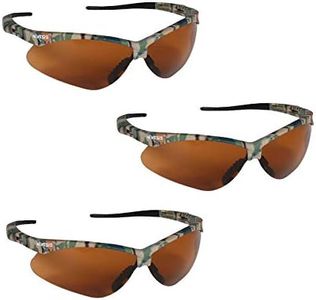 Jackson Safety V30 19644 Nemesis Safety Glasses (3 Pair) (Camo Frame with Bronze Lens)