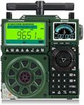 Retekess TR113 Shortwave Radio, FM MW SW LW WB AIR CB SSB Full Band Radio with APP Control, Extra Antenna, TF, Dual Display, Rechargeable Ham Receiver