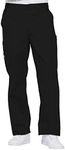 Dickies Men's Pull-On Pant with 7 Pockets Elastic Waistband with Button Closure 81006, Black, Medium