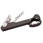 Beaumont Waiter's Friend Corkscrew with Foil Cutter, Black, Wine Opener, 4-Wheel Drive Foil Cutter, Size:150(H) x 25(W) x 10(D)mm, CB019