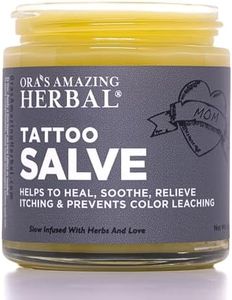 Tattoo Salve, Tattoo Aftercare Balm Cream Healing Ointment, Tattoo Care Brightener, USA Made, Ora’s Amazing Herbal, 4 oz