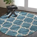 Lahome Moroccan Round Area Rug - 3'