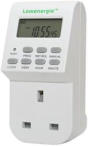 Lowenergie 7 Day Programmable Digital Plug-In Electronic Timer socket 12-24 hour (1)
