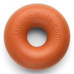 Goughnuts Original Small Dog Chew Toy Ring for Aggressive Chewers from 10-40 Pounds. Durable Rubber Dog Chew Toy for Small Breeds and Power Chewers in Orange