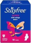 Stayfree Super Pads With Wings 18 Pack