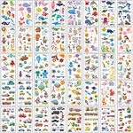 400PCS (40 Sheets) Temporary Tattoos Kids Tattoos Temporary Tattoo Stickers Waterproof Fake Tattoos Cute Children Tattoos Waterproof Tattoos Kids Fake Tattoos Animals Tattoos Cartoon Tattoos For Kids