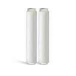 UK SUPPLIES LIMITED 2 Rolls, Clear Strong Multi Use Pallet Stretch Shrink Wrap 400mmx250m (20mu) I Tear Resistant I Easy to Use Pallet Wrap I Water & Moisture Proof Pallet Wrap Cling Film