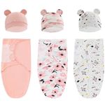 3-Pack Organic Baby Swaddle Sleep Sacks for Newborn - Baby Swaddles 0-3 Months, Baby Swaddle Sack, Baby Swaddle Blanket Wrap