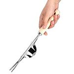 Belissy Manual Weeder Puller Tool, Dandelion Removal Tool Thistle Remover Long Handle Stainless Steel Weeding Tool Garden Weeder Remover Removing Tool for Thistle Root