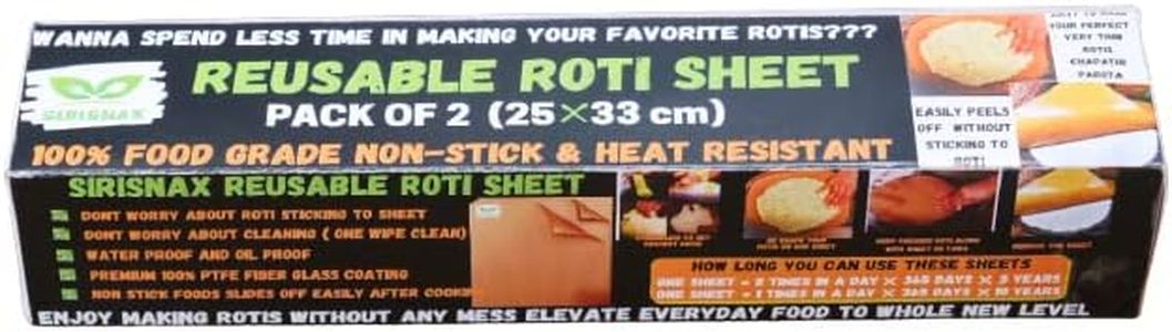 SIRISNAX AKKI ROTI Sheet & Baking Mat for ROTI & Cake, 25*33 CM PACK 2 Large