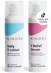 Kindra V Hydration Duo Daily V Lotion & V Serum | OBGYN-Recommended for Vaginal Dryness, Itching, Burning, & Odor Support, with Hyaluronic Acid, Estrogen-Free, pH-Balanced