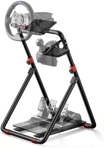 RACGTING Foldable Racing Wheel Stand for Logitech, PS5, PS4, Xbox & PC