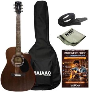 Cort Af500C Standard Series Open Pore Cutaway Acoustic Guitar With Bajaao Gig-Bag, Strap, Polishing Cloth & E-Book - Mahogany