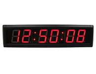 GAN XIN LED Countdown Clock/Up Digital Timer, 12/24-HourTime Clock, Stopwatch LED Wall Clock with Remote Control, Use Indoor Led Chronometer(RED)
