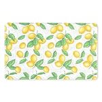 Martha Stewart Bloomfield Lots of Lemons Anti-Fatigue Kitchen Mat, White/Yellow, 18"x30"