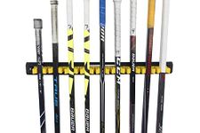 Stick Check Hockey Stick Rack - Holds 18 Hockey or Lacrosse Sticks | Home, Garage, Arena, or Team Wall Mounted Ice Hockey Stick Rack