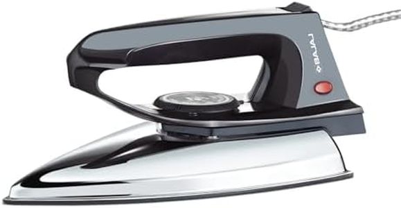 Bajaj DX-2 600W Dry Iron | Advance Soleplate And Anti-Bacterial German Coating Technology | 180 Degree Swivel Cord | Cool Touch Handle | 2-Yrs Warranty 【Black】