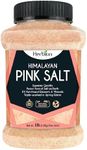 Herbion Naturals Himalayan Pink Salt Jar Fine Grain, GMO Free, Supreme Quality Chemical Free, Vegan, Kosher Certified, Fine Grain All-Natural Salt, Triple-Washed in Spring Water, 5 lbs