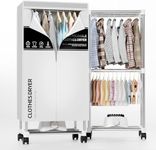 Clothes Dryer, Portable Drying Machine with Timer, 60inch Laundry Drying Wardrobe with Large Capacity, Electric Dryer/Rack for Home | Appartments (Grey RG1)
