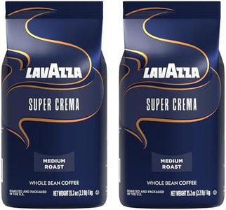 Lavazza Super Crema Espresso Whole Bean Coffee, 2.2-Pound Bag 2-Pack by Lavazza