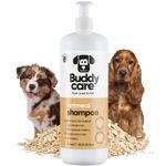 Oatmeal Dog Shampoo by Buddycare | For Smelly Dogs, Nourishing for Itchy & Dry Skin | Fresh & Healthy Coat | Best Puppy Shampoo & Conditioner | Vegan Pet Shampoo Professional (1L)
