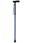 Comfkey Updated Folding Walking Canes - Ergonomic Handle Design, Adjustable Collapsible Lightweight Folding Canes and Walking Sticks for Men Women (Blue)