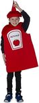 Dress-Up-America Ketchup Bottle Costume - Tomato Ketchup Unisex Dress Up - Kids and Adult Sizes (Large)