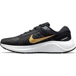 Nike Women's Air Zoom Structure 24 Running Shoe, Black MTLC Gold Coin Anthracite, 4.5 UK