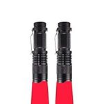 WESLITE 2 Pack Red Light Torch, Mini Red Flashlight Zoomable Signal Torches Waterproof with Clip 3 Modes Red LED Torches for Stargazing Night Vision Astronomy Camping