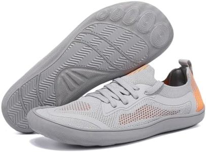ZOKURA Zero Drop Wide Toe Cross Training Sneakers Grey Size 13 Women/12 Men