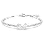 Swarovski Women Mesmera Bangle, Mixed Cuts, White, Rhodium Plated