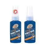 KINeSYS Performance Sunscreen Lightly Mango Scented Clear Spray Sunscreen, SPF 30, Hypoallergenic, Broad Spectrum UVA/UVB protection for Face & Body; Vegan, 170+ Sprays, 30 mL (Pack of 2)