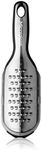 Microplane Elite Series Grater, Extra Coarse, Handheld Cheese Grater with Cover Measuring Cup and Non-Slip Base, Black 15303