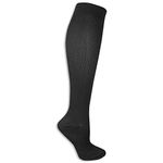 Dr. Scholl's womens Mild Compression Travel Socks, Black, 4 10 US