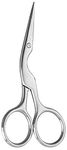 Newest Eyebrow Tweezers Brow Shaping Scissors (Silver)