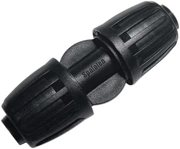 10 Pack 1/2 Inch Drip Irrigation Fittings Coupler Connectors for 1/2" Drip Irrigation Tubing (1/2" ID x 0.60"-0.65" OD), Anti-Leak 1/2'' Drip Line Barbed Straights Connectors for Most 1/2" Tubing