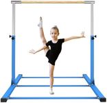 SHIWEI Gymnastics Training Bar- Height Adjustable 3' to 5' Horizontal Kip Bar for Kids