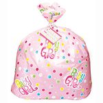 Jumbo Plastic Pink Polka Dot Gift Bag