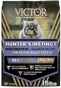 VICTOR Hunter's Instinct High Protein Salmon Recipe for Adult Cats 7+, 15lb