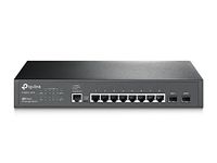 TP-Link Jetstream T2500G-10TS (TL-SG3210) 8 Port Gigabit L2 Managed Switch, 2 SFP Slots, Rackmount, Support L2/L3/L4 QoS, IGMP and Link Aggregation, IPv6 and Static Routing