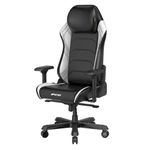 DXRacer Master XL Video Gaming Chairs for Adults, Ergonomic Reclining Computer Gaming Chair, Racing Style Height Adjustable (EPU Leatherette, Black White Line)